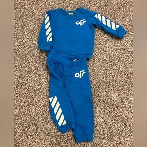 Blue Offwhite Sweatsuit